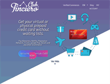 Tablet Screenshot of finciero.com